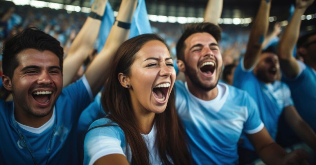 hinchas disfrutando sporting cristal vs universitario