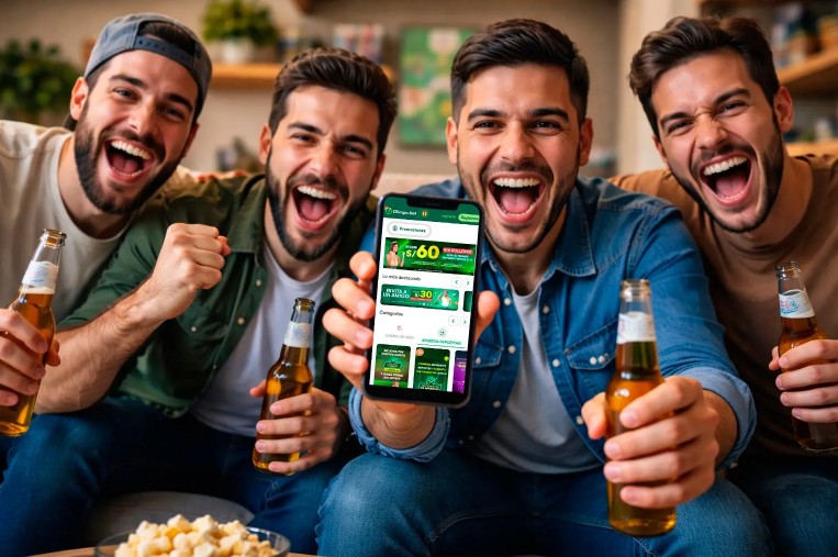 Amigos ganan en su jugada en apuestas deportivas legales