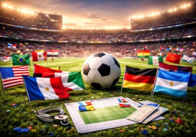 Fixture del Mundial 2026 con banderas de las selecciones participantes