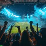 Aficionados en el estadio durante la inauguración del Mundial 2026 antes del partido inaugural en México