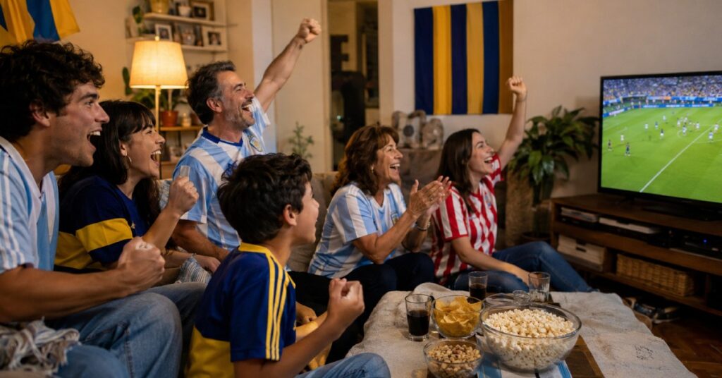 hinchas siguiendo el calendario de la liga argentina