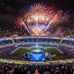 Inauguración de un evento deportivo con el partido inaugural